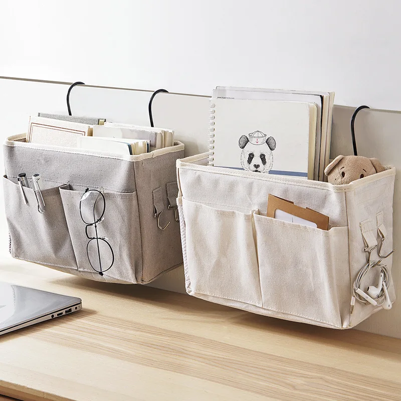 Organizador de almacenamiento para cama de dormitorio de bebé, estante de almacenamiento para cabecera de cama, cesta de almacenamiento para dormitorio, cesta colgante para cabecera de cama, cesta de almacenamiento para cabecera