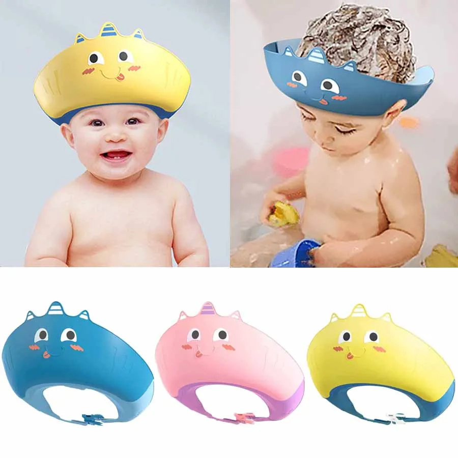 Kinderen Douche Shampoo Hoed Zacht Verstelbare Waterdichte Wassen Haar Hoed voor Kinderen Oor en Oog Veilige Bescherming Babyshampoo Cap
