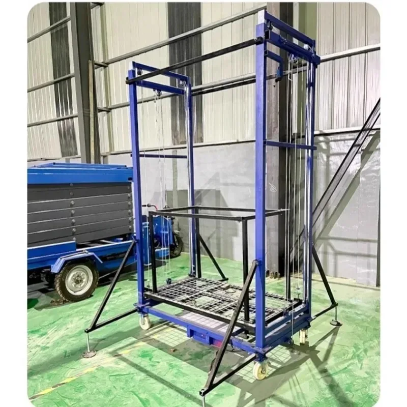 Customizable Home use Electric Scaffolding Small Lifting platform Cargo elevator Remote control Mobile Foldable