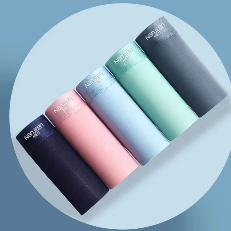 4 stücke Boxer Männer Unterwäsche Eis Seide Boxer Graphene Mann Unterhose Atmungsaktive Schlüpfer der Männer Ultradünne Männliche BoxerShorts Stamm