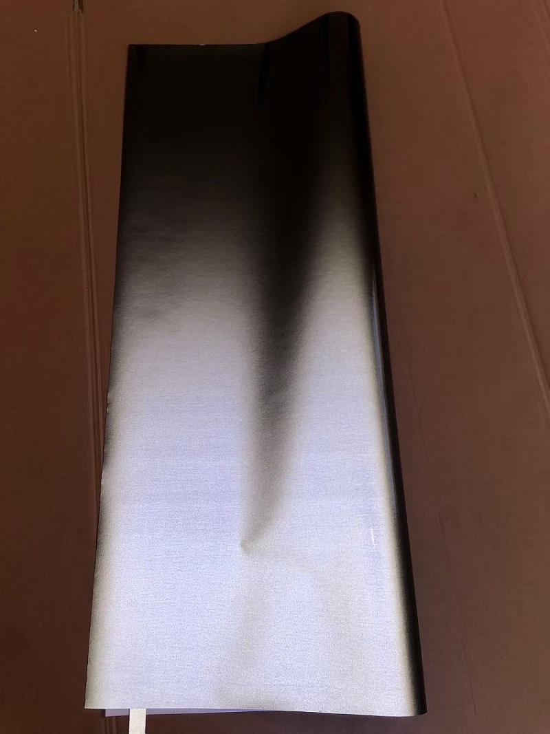 Гладкая черная светоотражающая наклейка из ПВХ KK