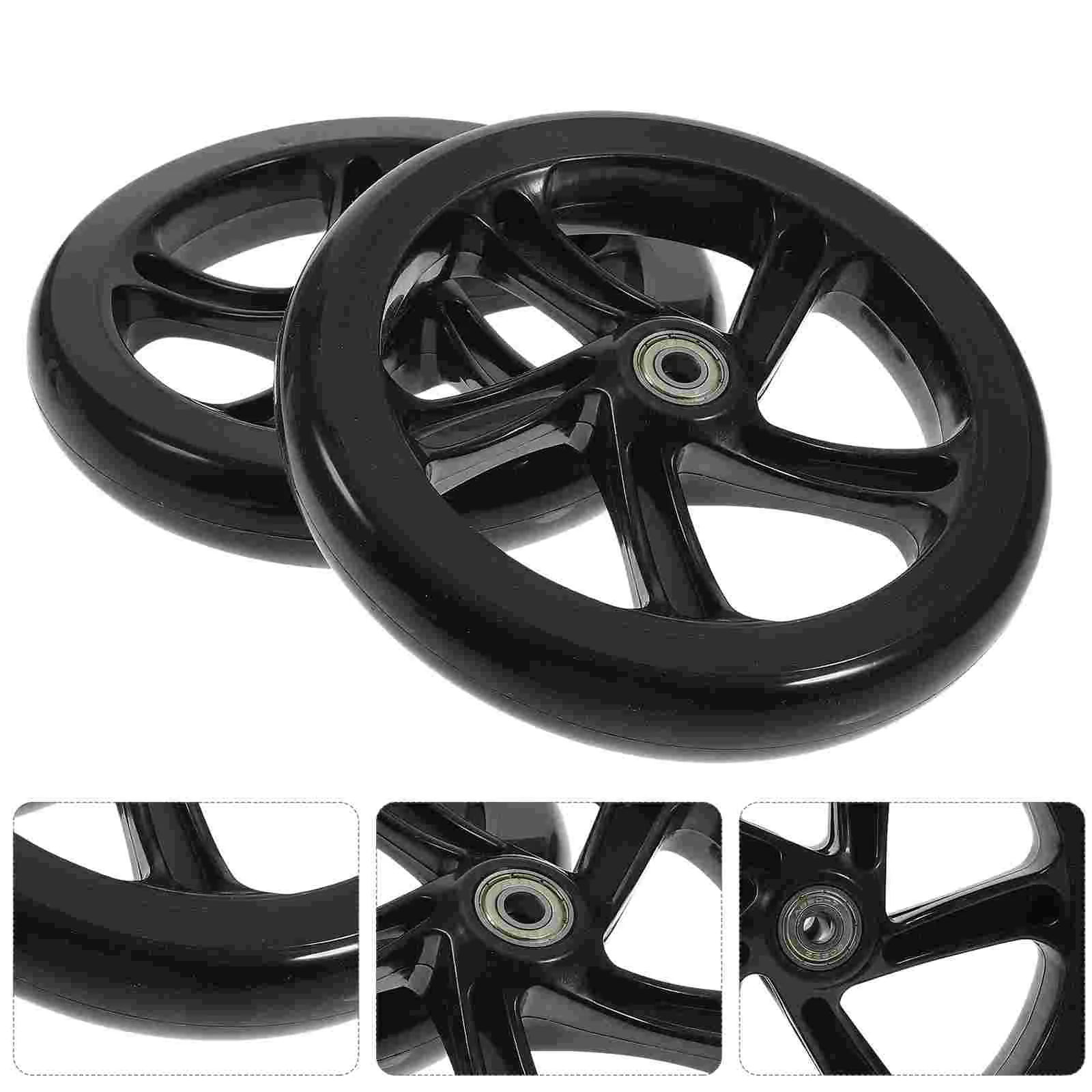 2 stücke roller räder 180mm ersatz räder pu lager räder kinder roller reparatur zubehör