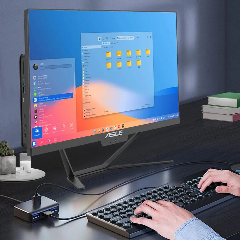 Лидер продаж Core I3i5i7 бизнес-офис «все в одном» компьютерный вращающийся кронштейн 4K HD сенсорный экран «все в одном ПК