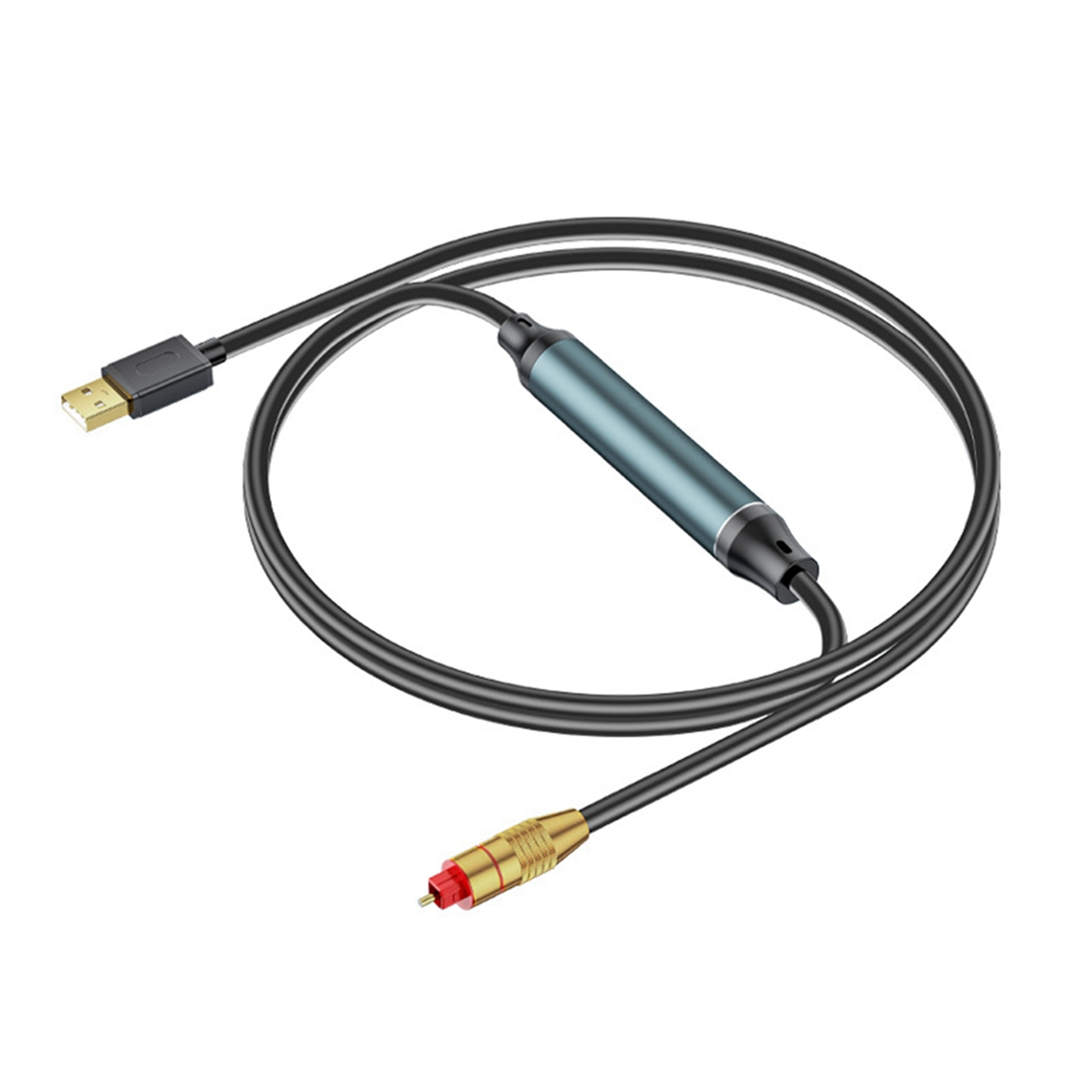 BABQ USB vers adaptateur Audio optique USB A vers Fiber optique Audio SPDIF connexion de Port câble convertisseur Audio pour ordinateur portable
