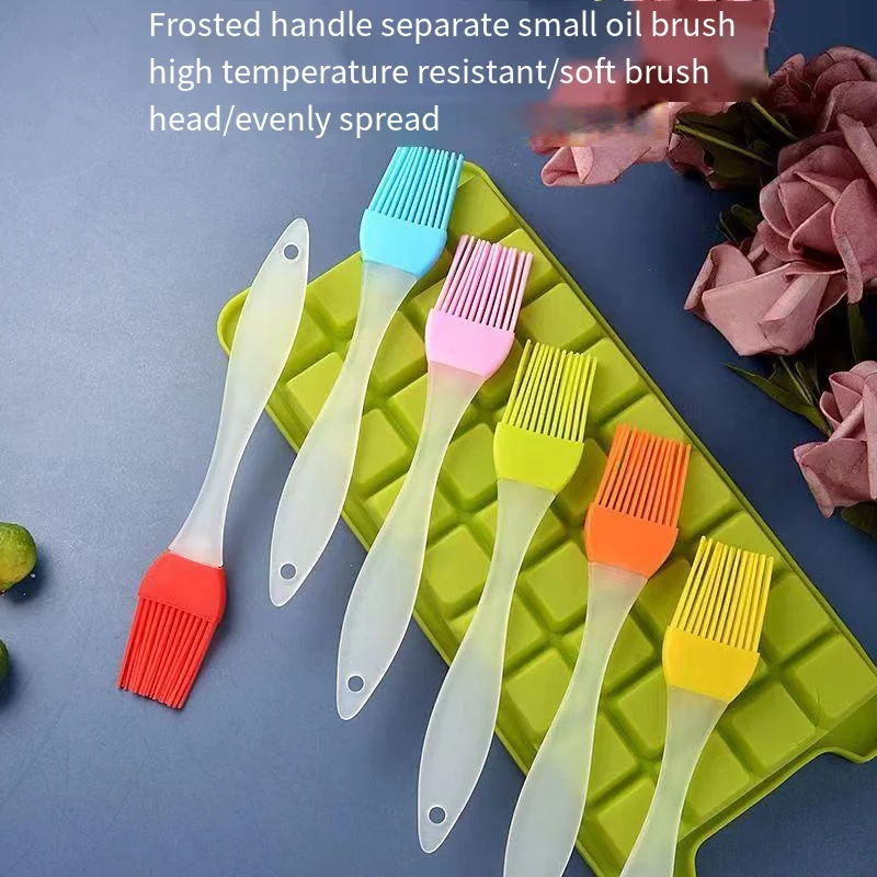 Spazzola per olio Spazzola per pancake commestibile da cucina Pancake per uso domestico Resistente alle alte temperature Olio siliconico per barbecue non perdere