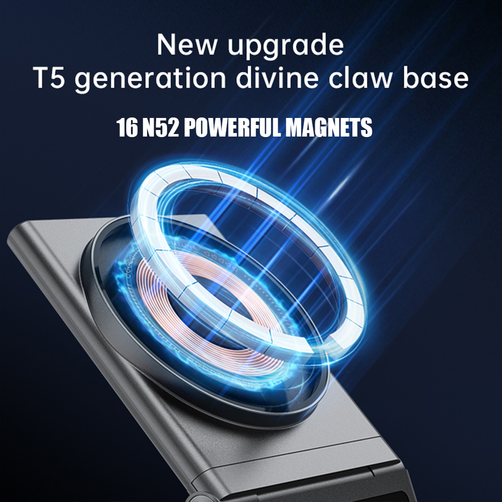 2024 New Tesla Phone Mount For Tesla Model 3 Model Y Car Phone Holder 15w Magnetic Wireless Charging Stand For Magsafe iPhone