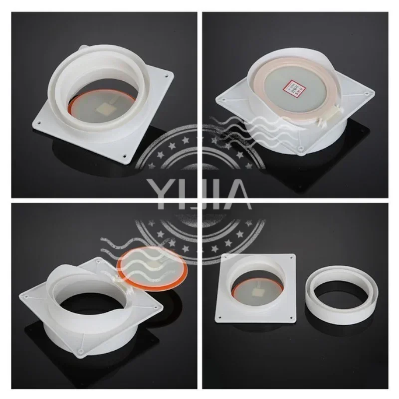 1PCS ห้องน้ําวาล์วตรวจสอบท่อ Ventilator Air วาล์ว Backdraft Damper ท่อ Preventer Backflow Back Draft Damper Home Improvement