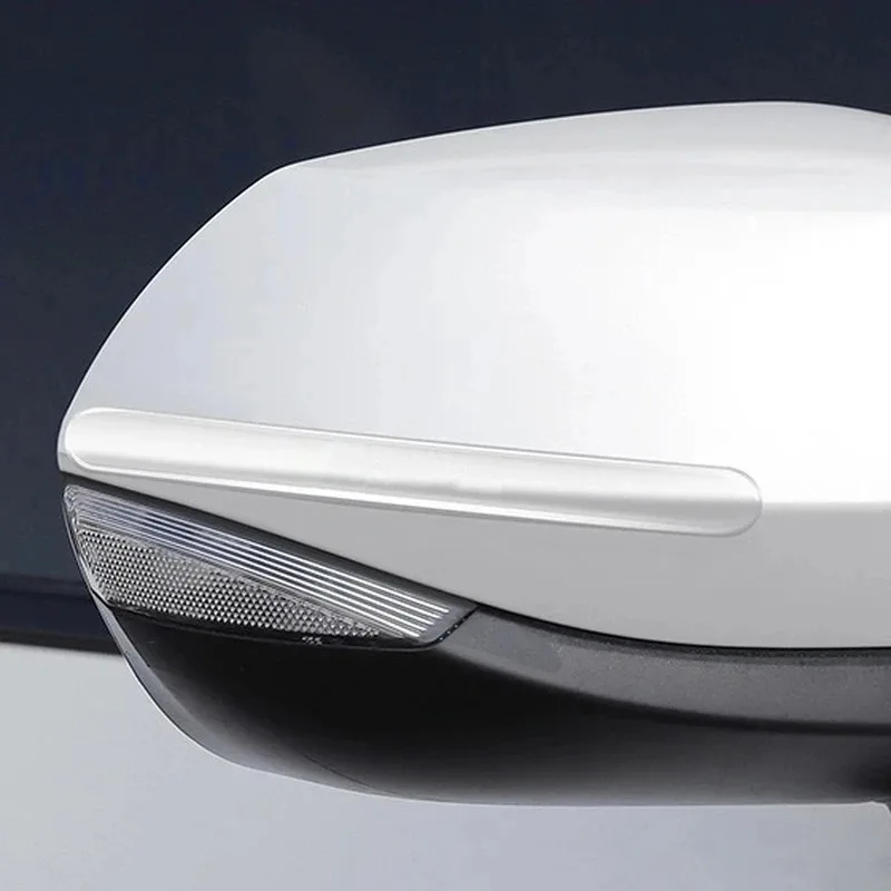 4/8 pçs tira protetora transparente do carro espelho retrovisor porta anti-colisão adesivos invisível claro auto corpo protetor tira