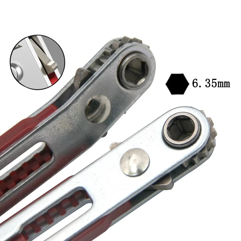 Bidirectional Ratchet Screwdriver Multifunctional Elbow Flat Head Wrench Cross Slotted Tool Forward Reverse for Home Repair