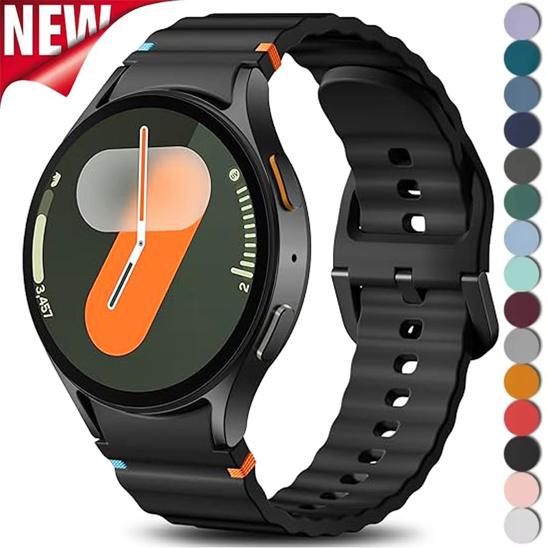 Per Samsung Galaxy Watch 7 Band FE/5 Pro/6/4 Classic 44mm 40mm No Gap Sport Cintura in silicone Bracciale Correa Galaxy Watch 7 Strap