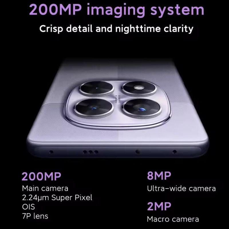 【Brand+】Xiaomi Redmi Note 14 Pro 5G Smartphone MediaTek Dimensity 7300-Ultra 200MP AI camera NFC 6.67"AMOLED display IP68