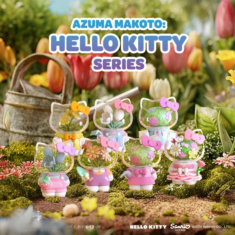 Mighty Jaxx Sanrio Hello Kitty And Flowers Series Trend Blind Box Tabletop Decorate To Give Girl Surprise Valentine'S Day Gifts