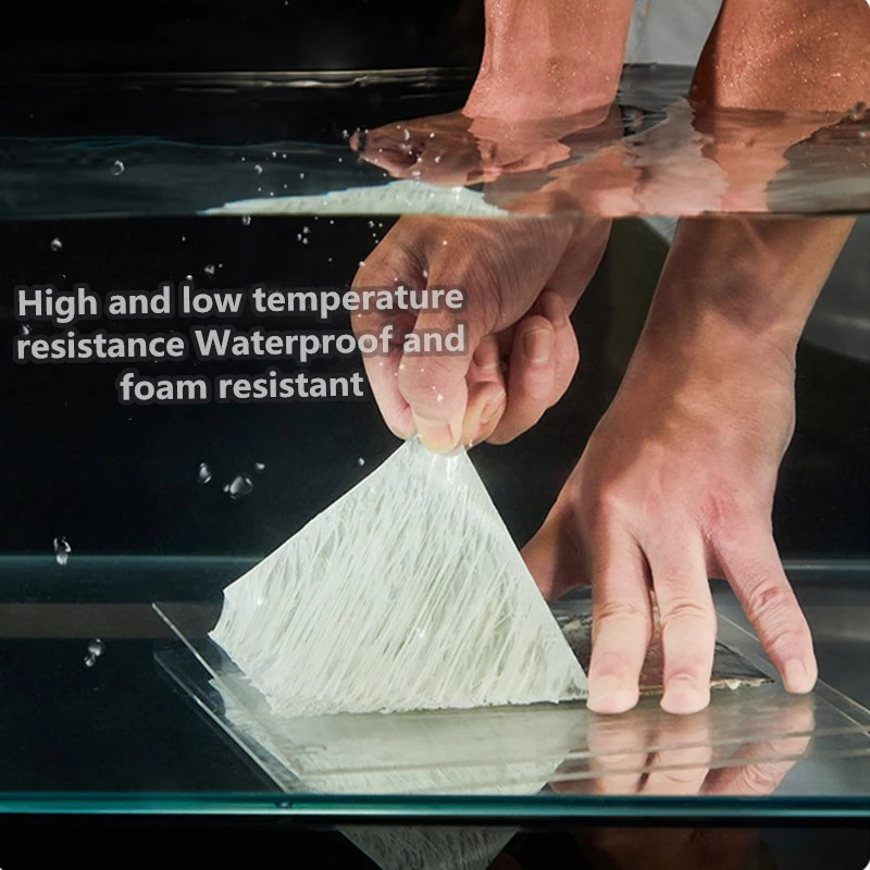 Nastro impermeabile Resistenza alle alte temperature Foglio di alluminio Addensare Nastro butilico Parete Piscina Tetto Crepa Riparazione di condotti Nastro sigillato
