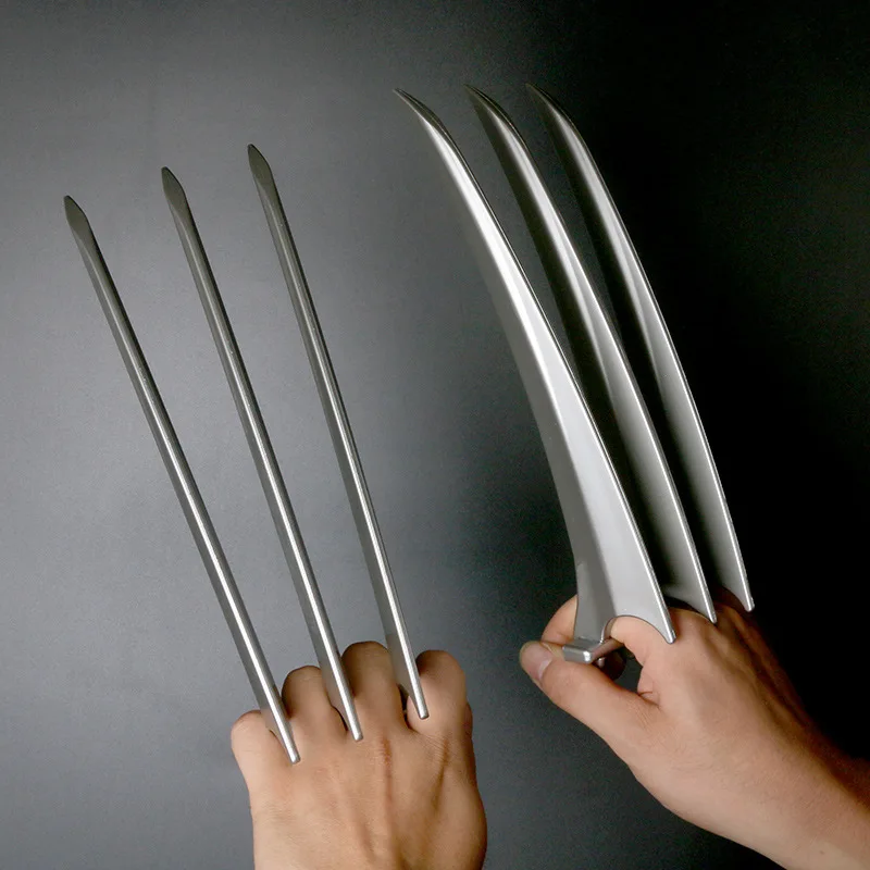NEW Wolverine 25cm Claws Cosplay Superhero James Howlett Breakproof realistico plastica lupo artiglio Halloween gioco di ruolo puntelli per feste