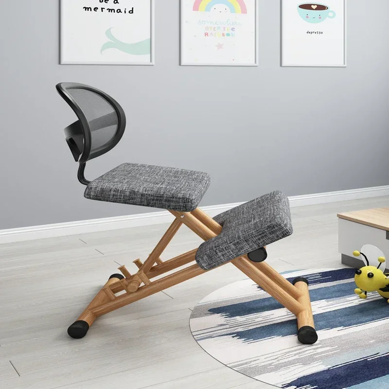 Ergonomic Children's Posture Correction Chair AntiHumpback and Myopia Prevention Kneeling Chair Adjustable Student Learning Seat