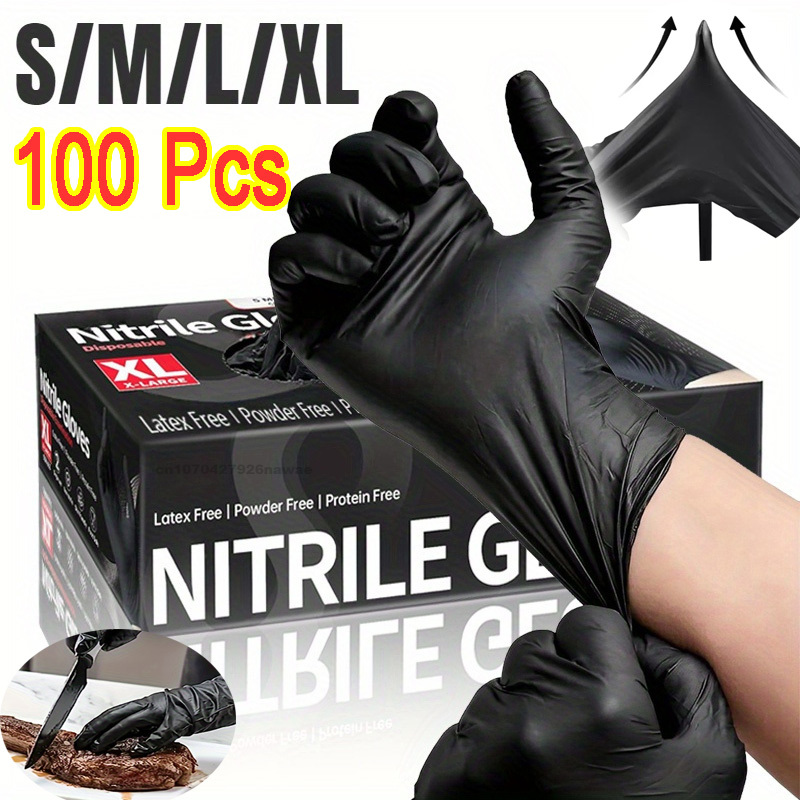 Handschoenen Zwart Wassen Xl Servies Wegwerp Latexvrije PVC Handschoenen Huishoudelijk werk Auto Industrie Tuinieren Dierenverzorging Kookgerei