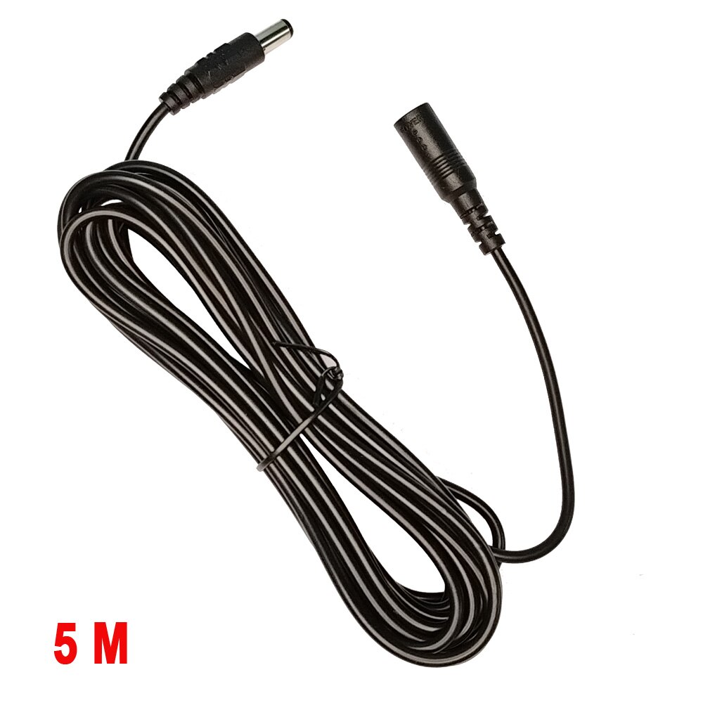 Conector de alimentación de CC, adaptador de Cable de extensión de 10M/ 5M, 5,5mm x 2,1mm, macho hembra de CC, enchufe externo