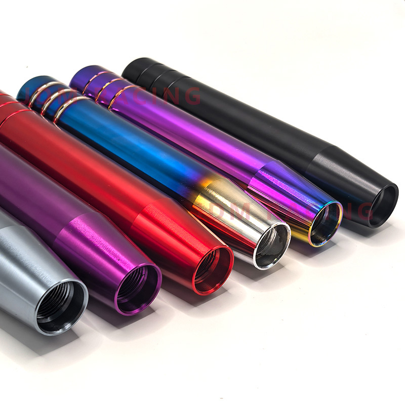 18 センチメートル車のユニバーサルギアシフトノブ MT ギアスティックレバーシフターノブハンドルアルミ拡張ギアシフターギアヘッドノブマニュアル