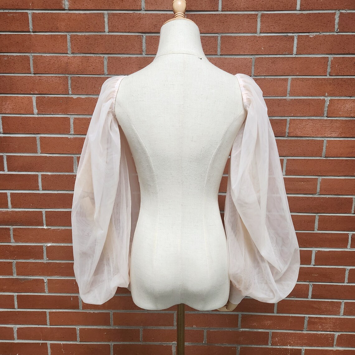 Hochzeitsaccessoires Puffy Full Sleeves Tüll Brauthandschuhe Transparente Handschuhe Brautaccessoires Ärmel