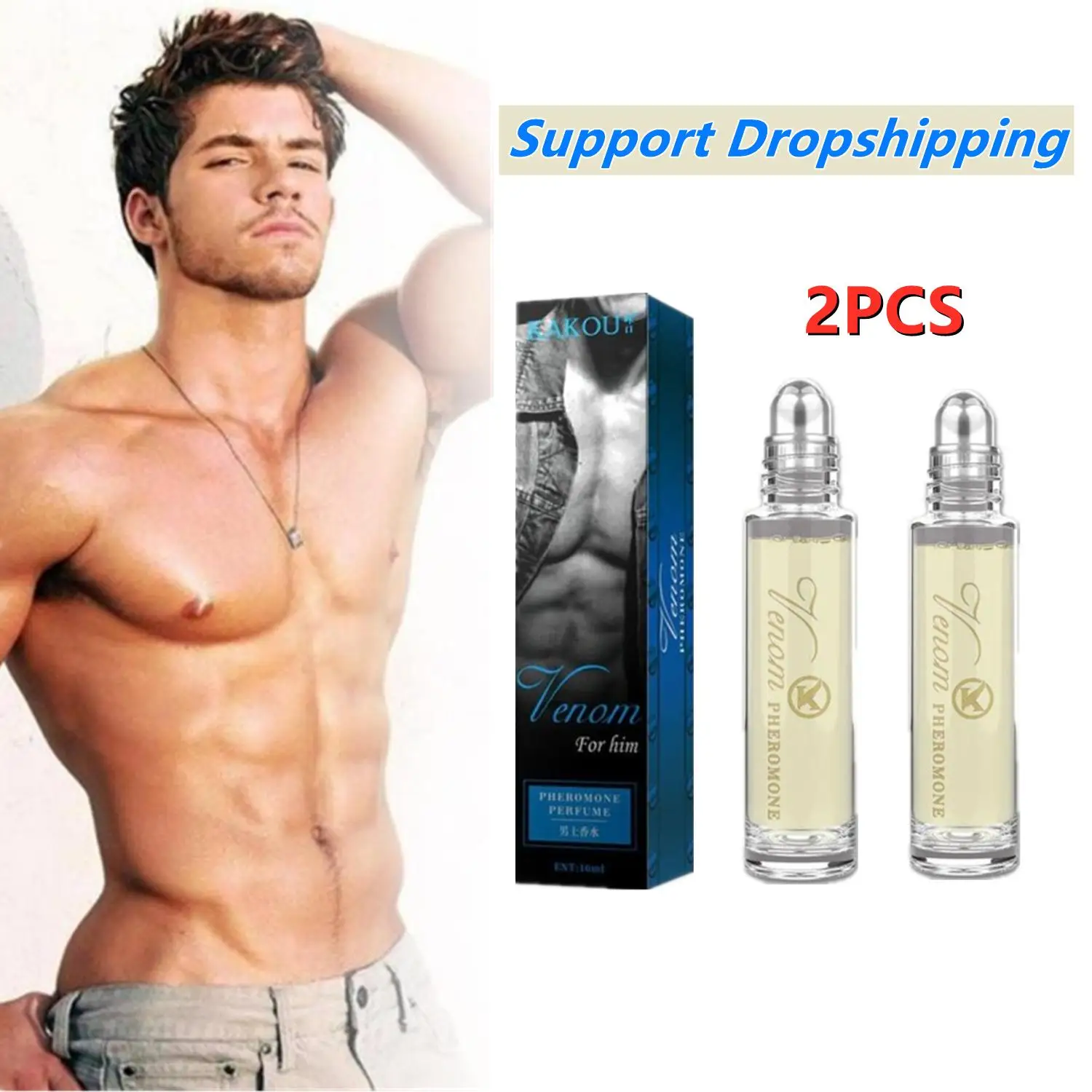 2 uds Perfume de feromonas para hombres atraen mujeres rollo en rollo de Perfume en fragancias naturales para hombres fragancias corporales aceite antidesodorante