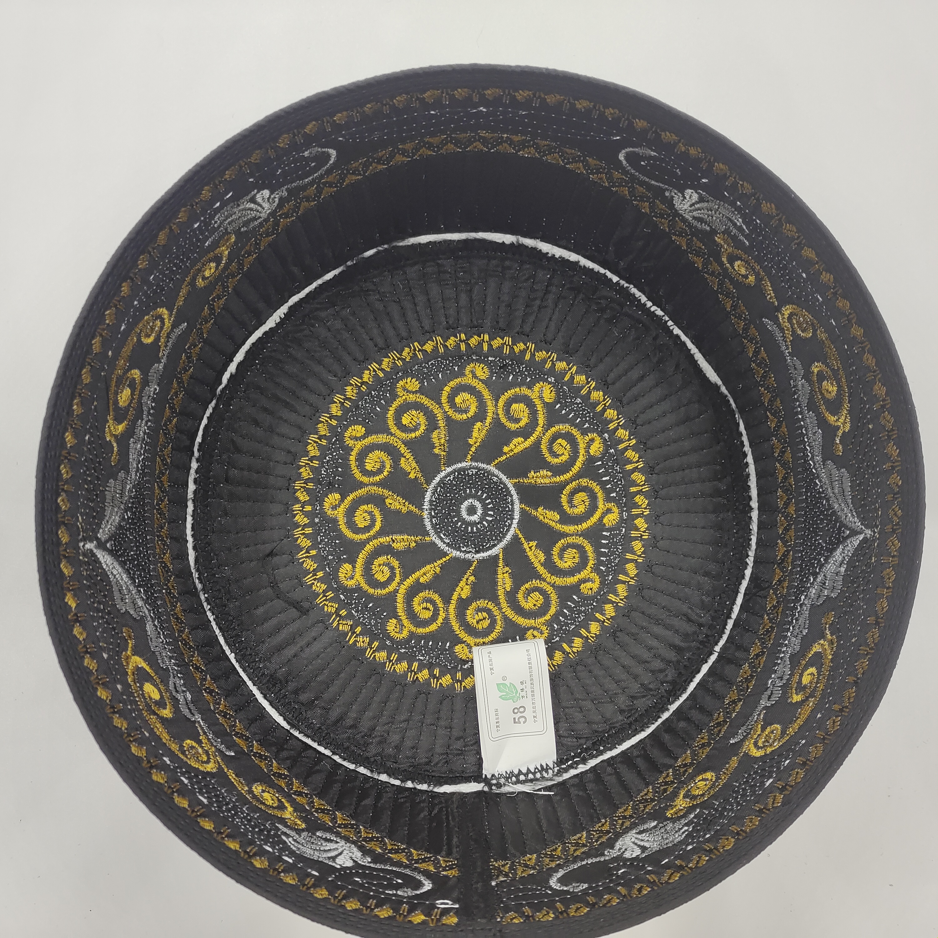 Envío Gratis sombrero musulmán para hombres ropa gorra de oración islámico Taqiyah Kufi productos fiscales Kippa poliéster turco moderno 03100