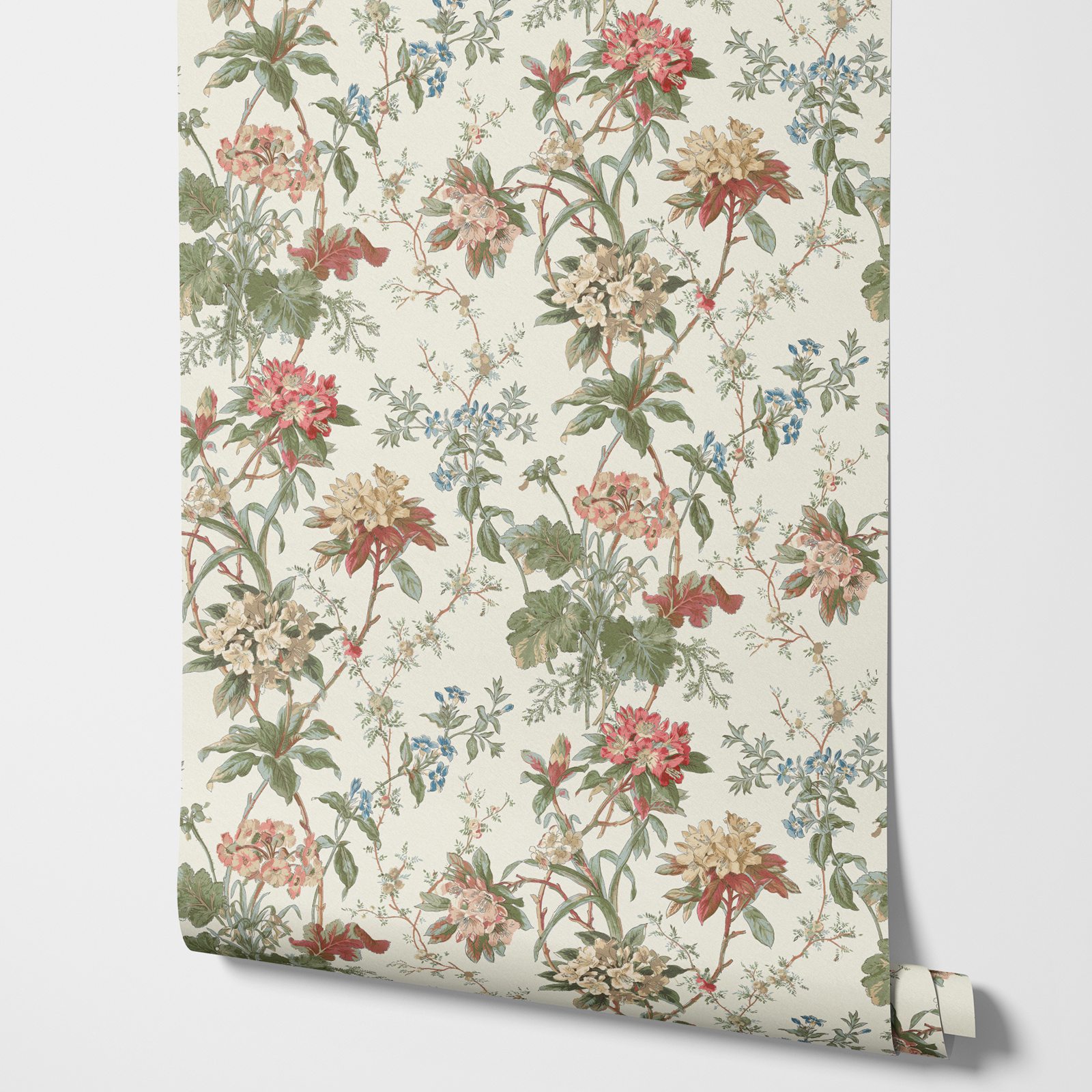 Papel de parede adesivo vintage, adesivos de parede florais pequenos, adesivo de decoração, design de folha verde para decoração de casa