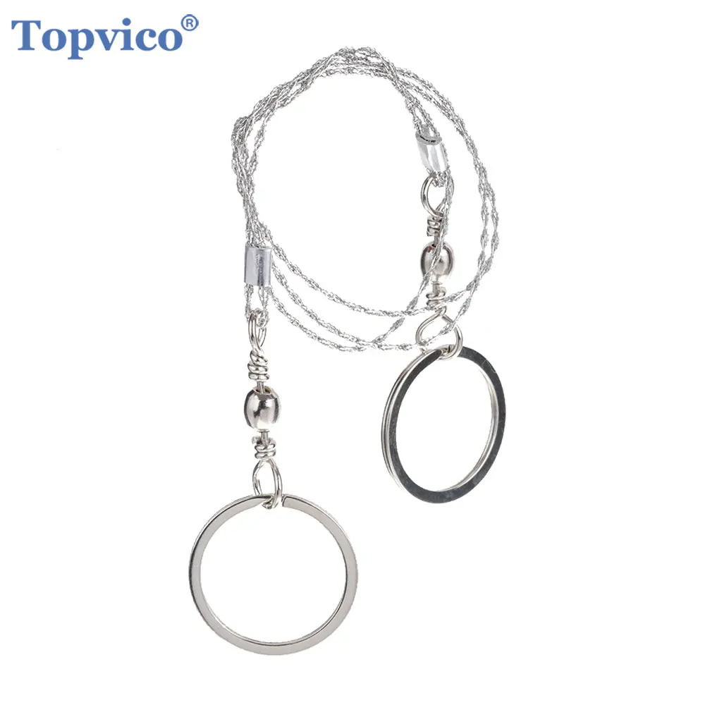 Topvico портативная проволочная пила из нержавеющей стали для выживания на открытом воздухе, самообороны, личные бензопилы для кемпинга, охоты, ручная пила, инструменты