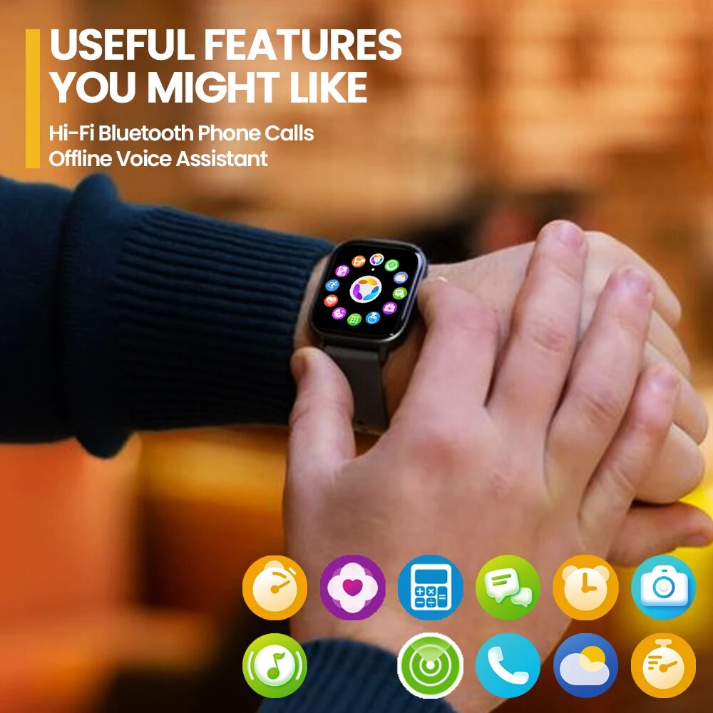 Nieuw Zeblaze GTS 3 Spraakoproepen Smart Watch Ultrastroot 2,03 '' HD-scherm 24 uur gezondheidsmonitor 100+ sportmodi 200+ wijzerplaten