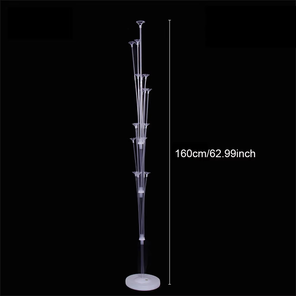 Kit de suporte para balão de aniversário, 70/130/160cm, suporte com base e poste para decoração de festa de aniversário de casamento, chá de bebê