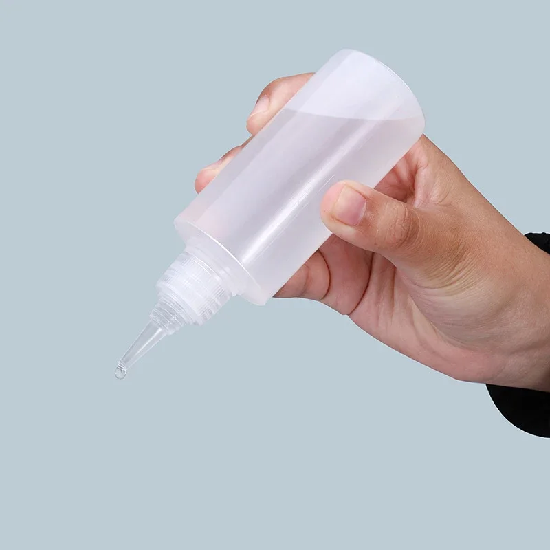 10 Chiếc 30-100Ml Nhựa Rỗng Keo Chai Chất Liệu PE Với Ốc Vít Nắp Bóp Chất Lỏng Thả Chai mực Dầu Sắc Tố Bình Chứa