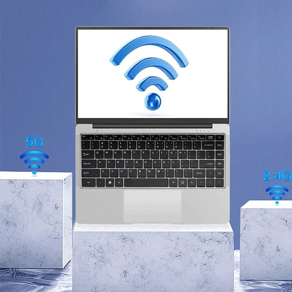 14.1인치 인텔 펜티엄 N3710 윈도우 11 프로 상업용 사무용 노트북 - 8G 램 최대 1TB SSD - 2.4G & 5.0G 와이파이, 블루투스