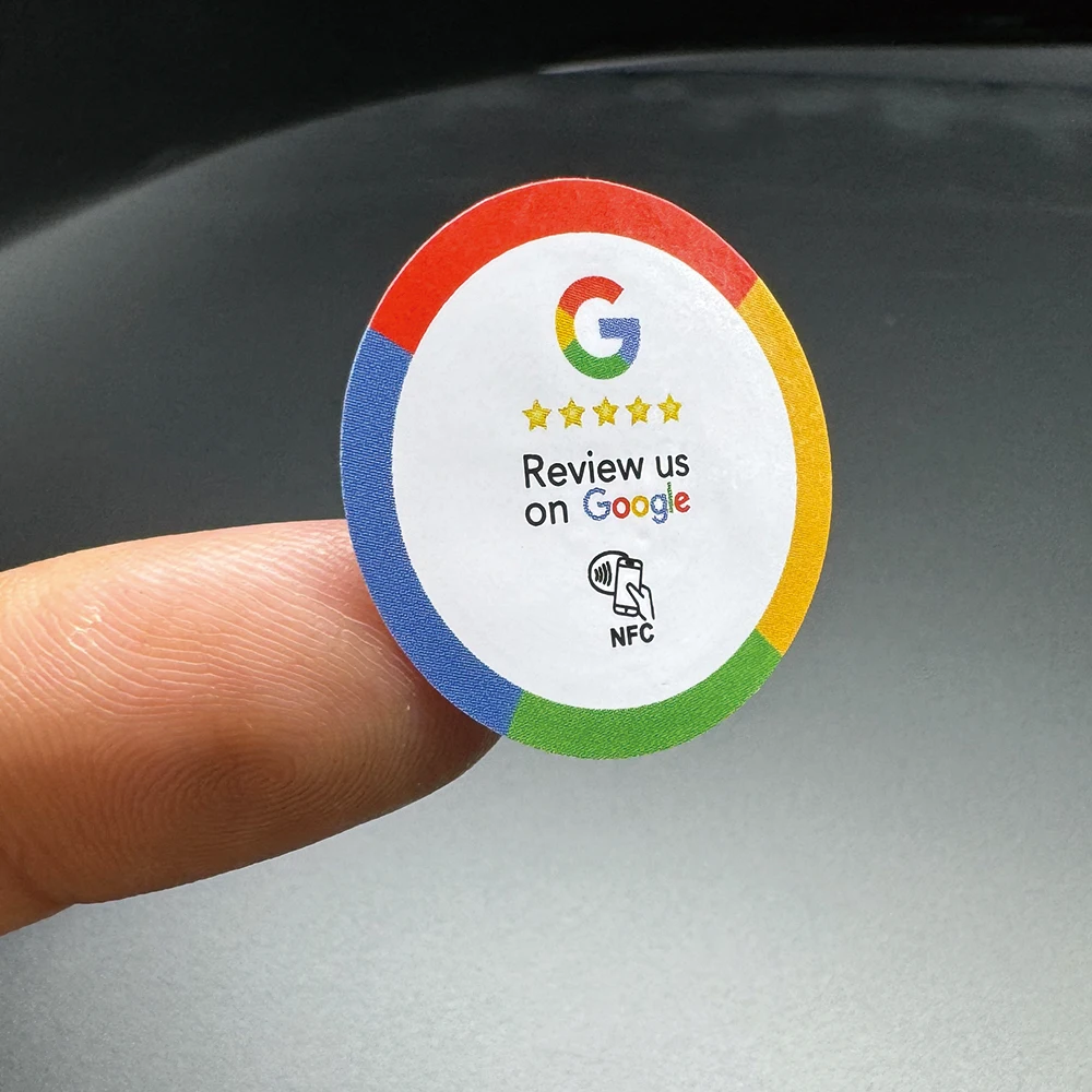 10/30 pces impulsionar revisão nfc adesivo google google revisão nfc adesivo aumentar suas comentários google tocar para revisão cartões nfc tag