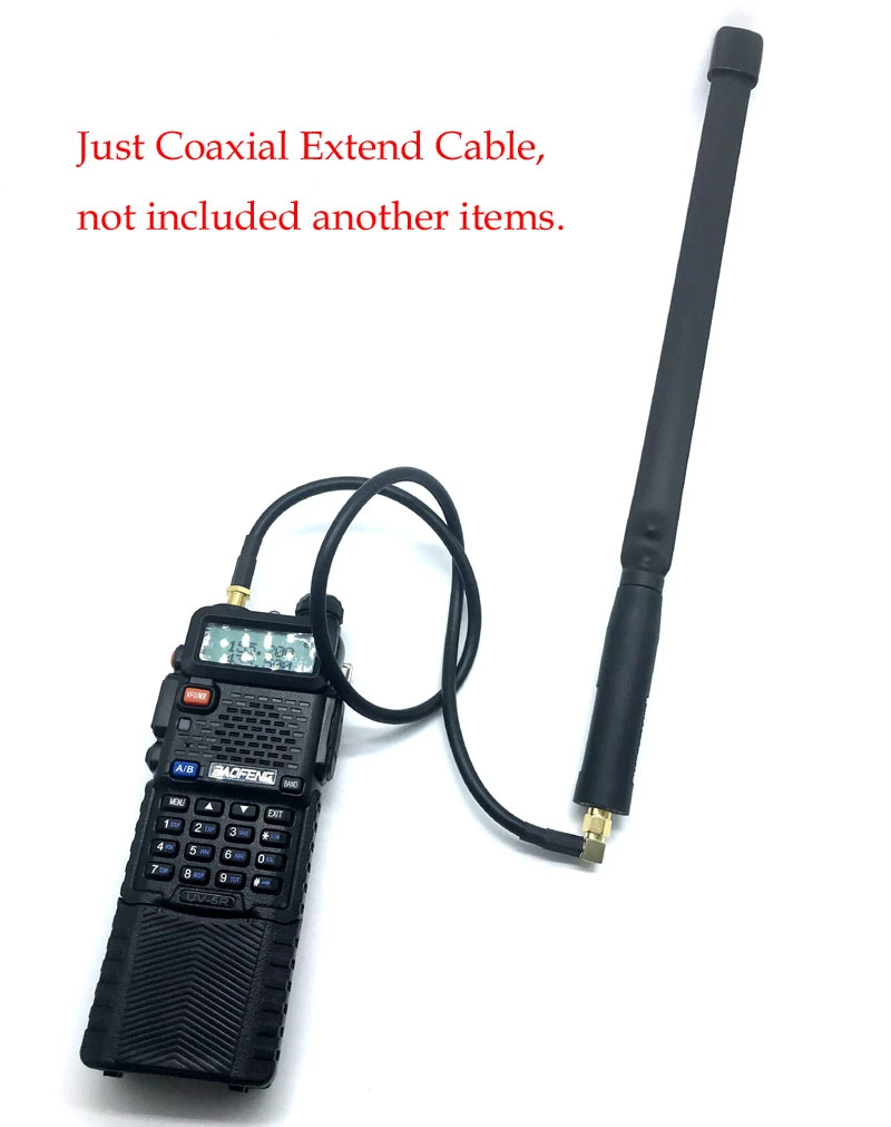 AR-152 AR-148 SMA macho a hembra antena de Radio bidireccional Cable extensible Coaxial para Baofeng UV-5R UV-82 UV-9R Walkie Talkie 50/100cm