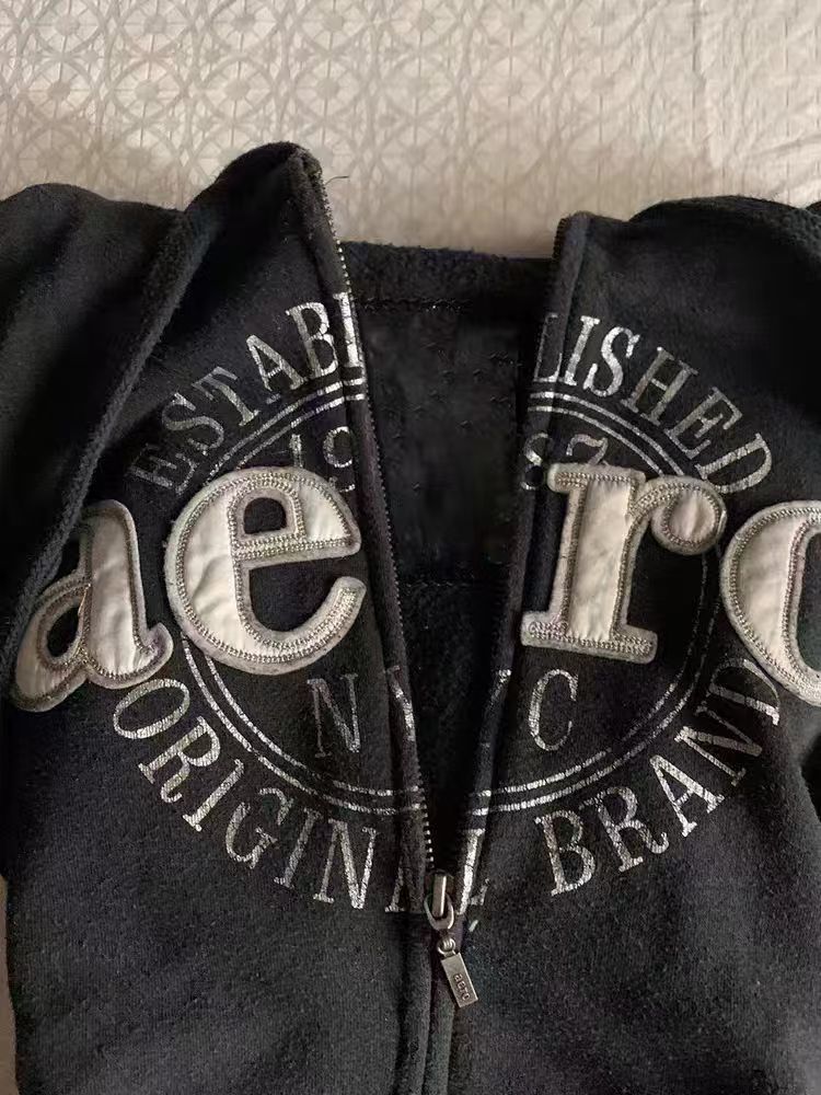 Chaqueta retro americana, sudaderas con capucha negras de diseño vintage para mujer, Sudadera con capucha informal para mujer, tops y2k de otoño, nuevas sudaderas versátiles grunge