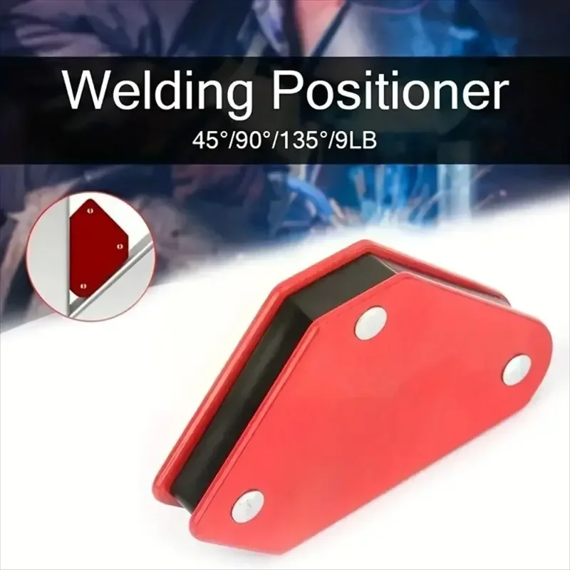 ZEXEF 4PCS Clip di fissaggio magnetica Cravatta Posizionatore di saldatura Accessori per fissatore di saldatura Supporti angolari Arco magnetico di saldatura