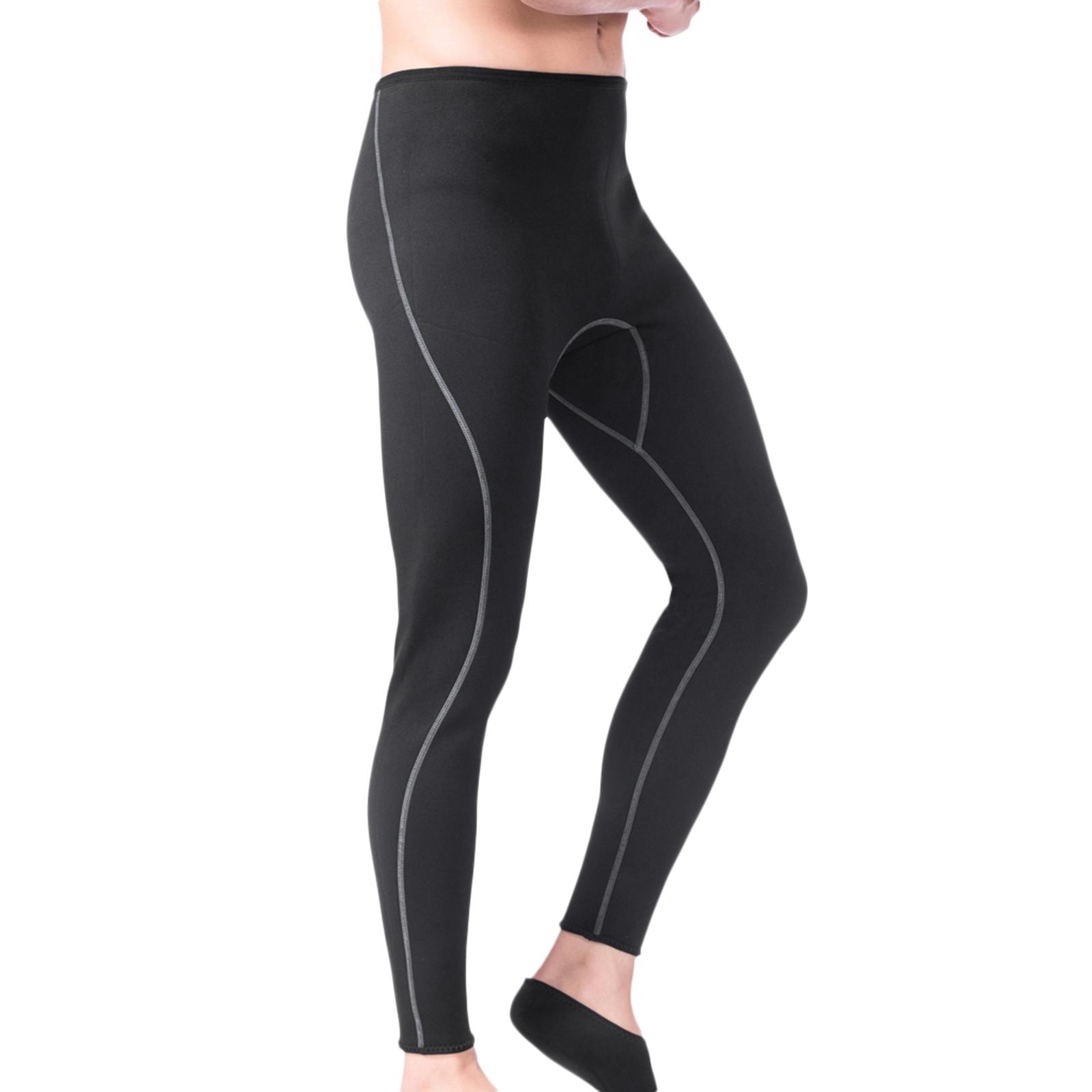 Pantalones de traje de neopreno negro de 3mm para hombre, pantalones cálidos para buceo, snorkel, surf, natación, mallas, Bodys completos