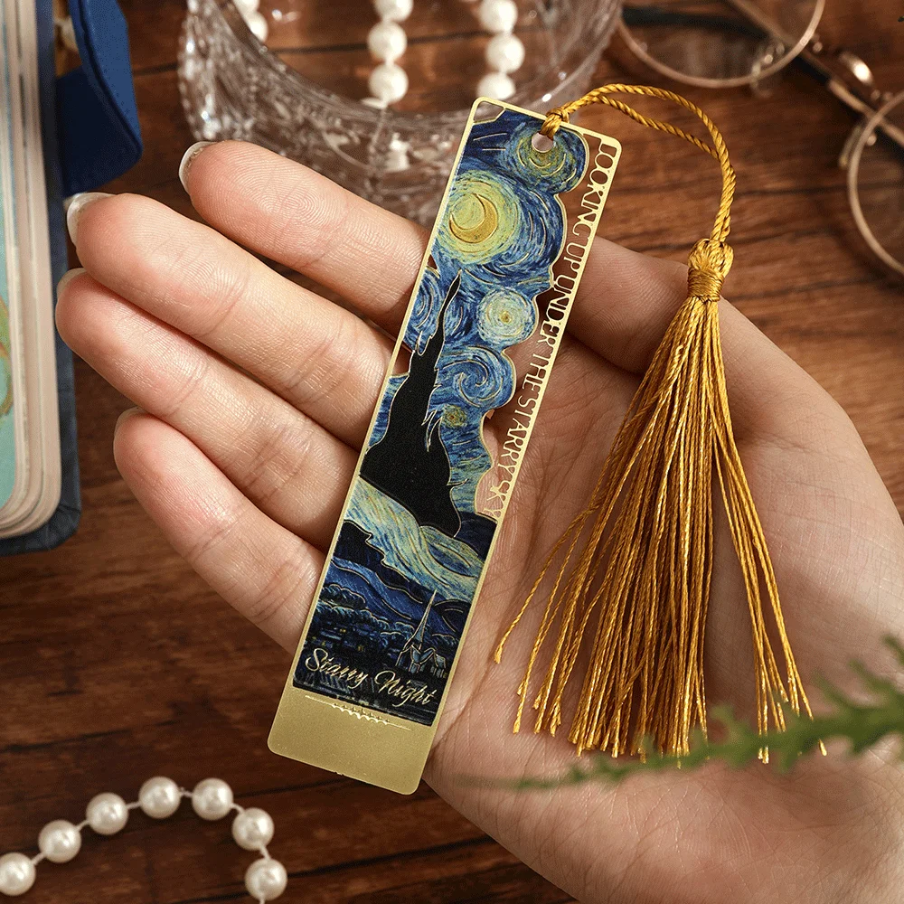 Segnalibro in metallo cavo, design girasole/iride/rosa, regalo elegante per gli amanti dei libri, lettori e scrittori