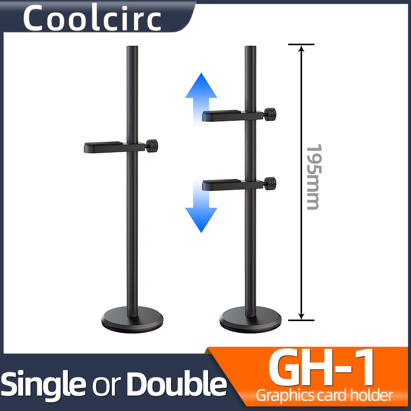 Coolcirc GH-1 soporte para tarjeta de vídeo gráfica de aleación de aluminio soporte negro caja de PC de escritorio soporte de Base magnética antideslizante Kit de refrigeración