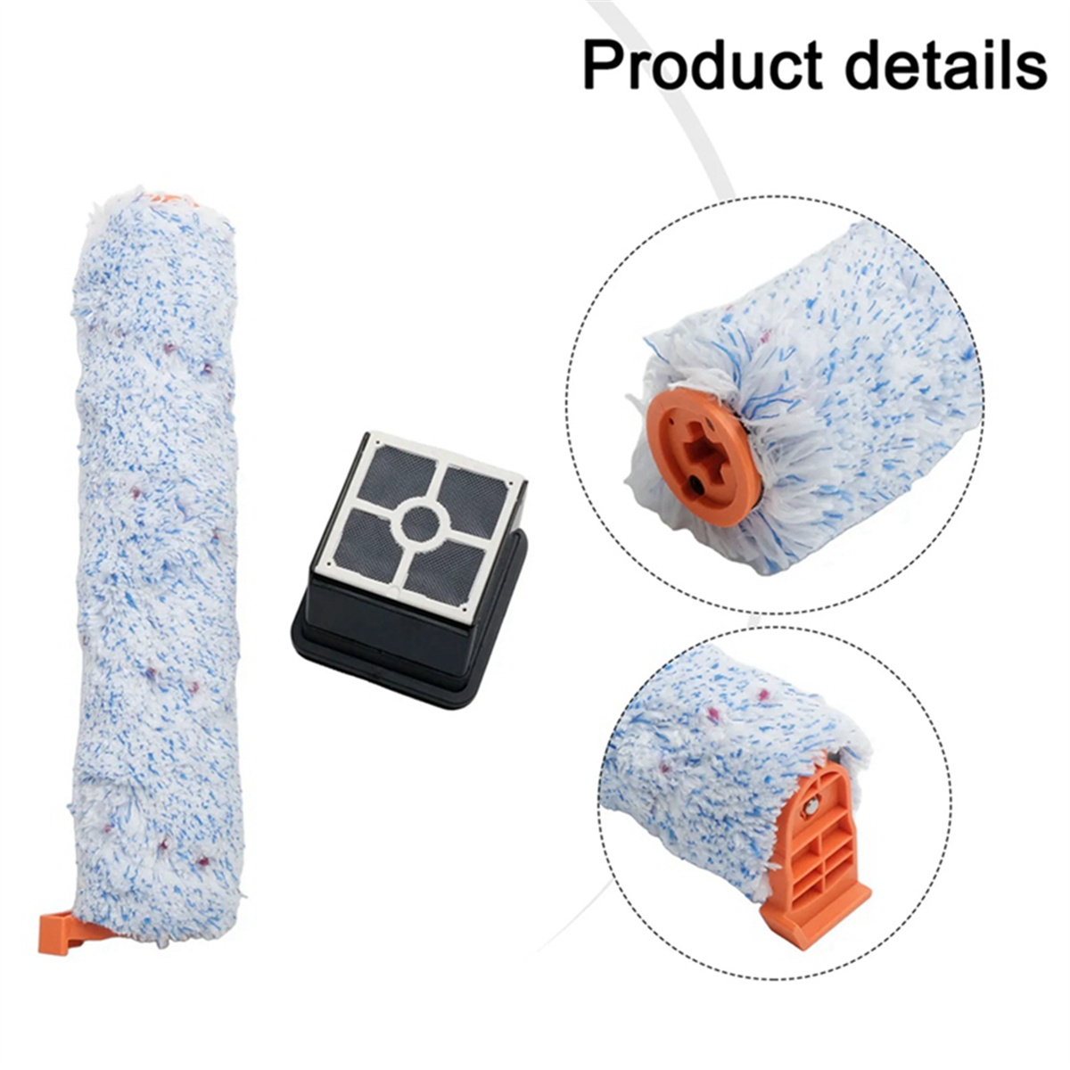 Babq filtros de escova de rolo principal para i life w90 limpeza a seco sem fio inteligente aspirador de pó sem fio vac peças de reposição