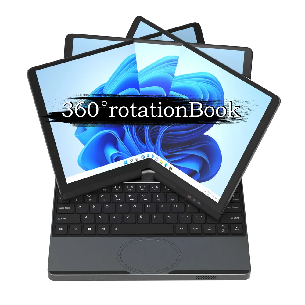 10.5Inch Touch Screen Portable Laptop TP  Intel N150 MAX 32GB DDR4 2TB SSD Mini Office Notebook PC Full-function Type-C Port
