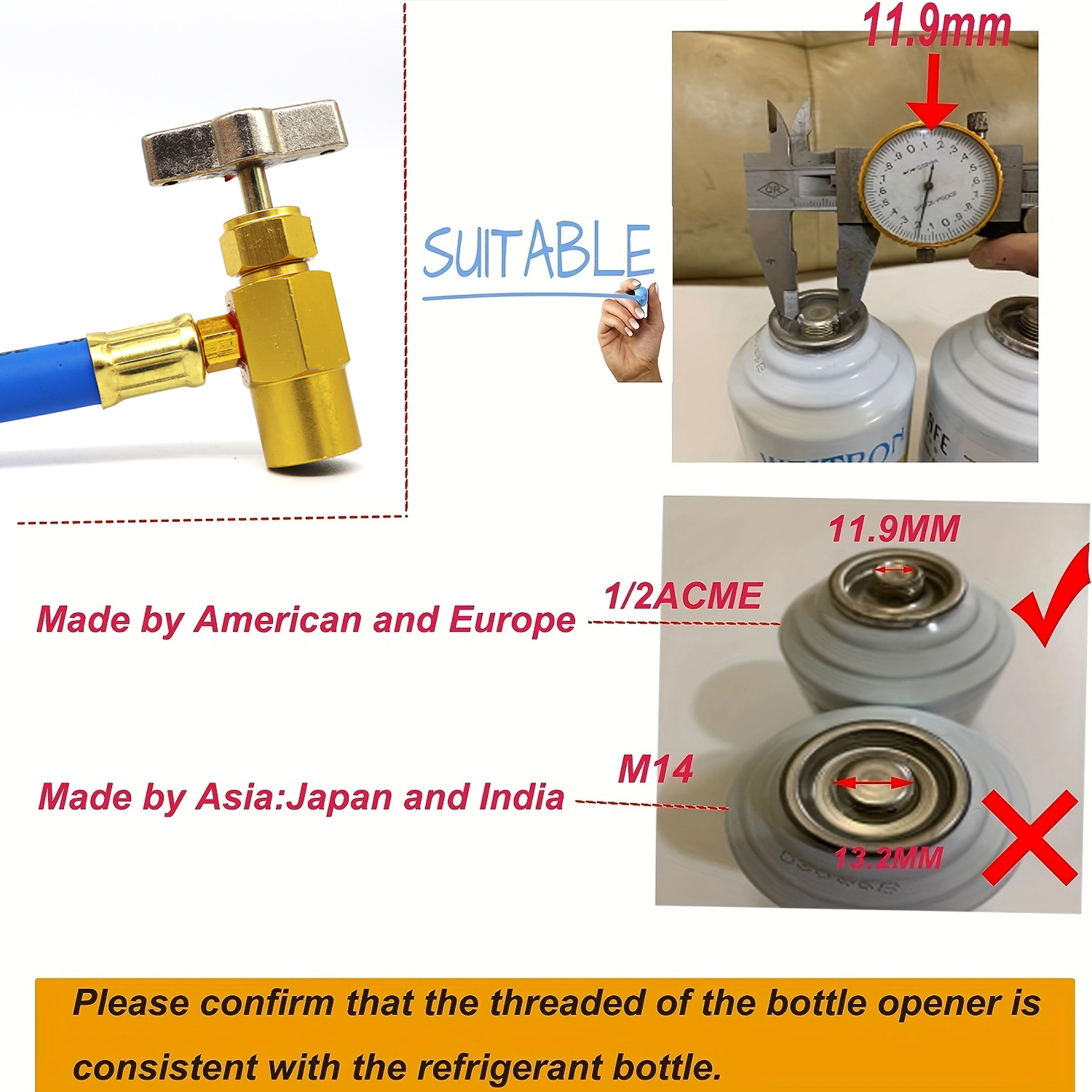 ท่อ R134A เครื่องปรับอากาศในตู้เย็นสำหรับชาร์จแบตในรถยนต์พร้อมมาตรวัด Manifold AC ชุดชาร์จเครื่องปรับอากาศ R134A รถยนต์