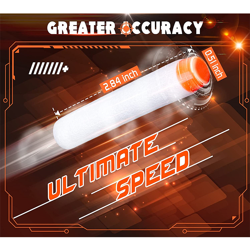 100 Chiếc Nạp Phi Tiêu Cho Súng Đồ Chơi Nerf N-Strike Elite Mô Đun Phát Sáng Ở Đậm Đạn-Trắng
