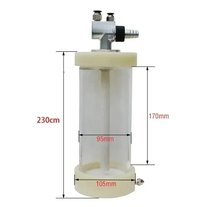 Fluidization hopper cup (1 L) with IG02 pump for powder coating machine system