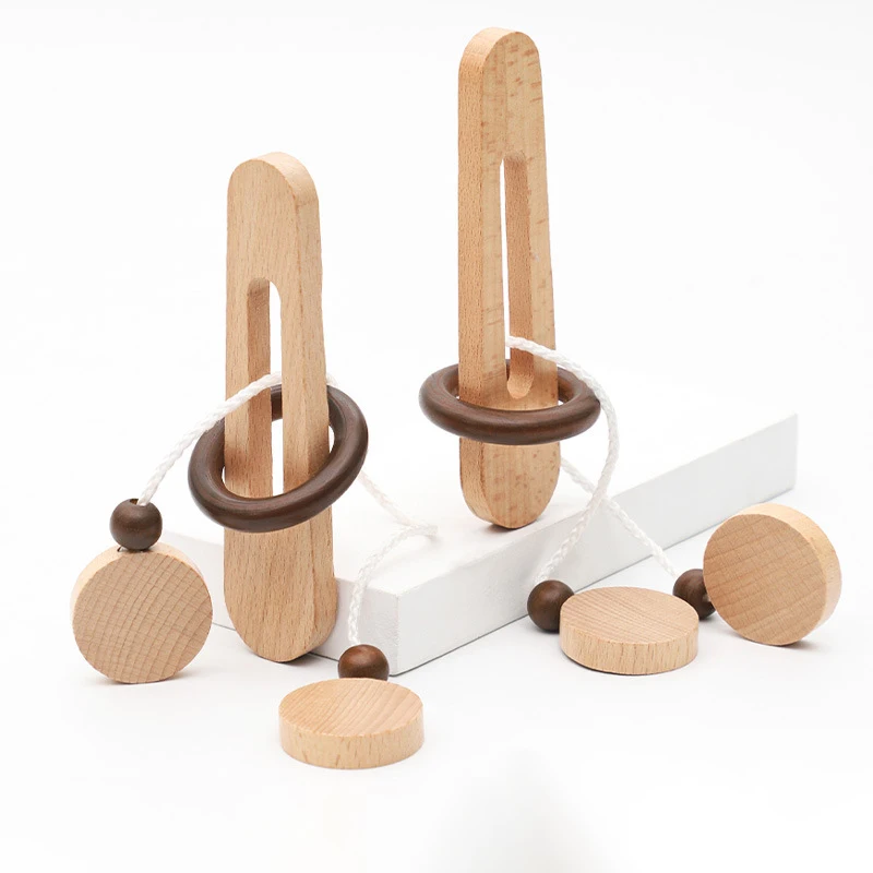Thông Minh Mở Khóa Đồ Chơi Khổng Minh Khóa Não Teaser Xếp Hình Đồ Chơi Gỗ Montessori Trẻ Em Người Lớn Giải Trò Chơi Tư Duy