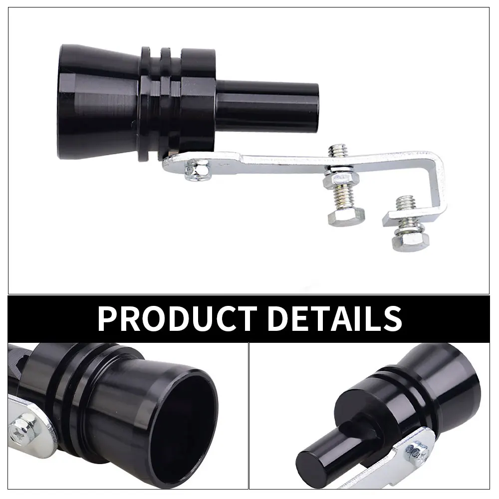 Vehicle Refit Device Exhaust Pipe Turbo Sound Whistle Car Turbmuffler Universal Sound Simulator Car Turbo Sound Whistle S/M/L/Xl