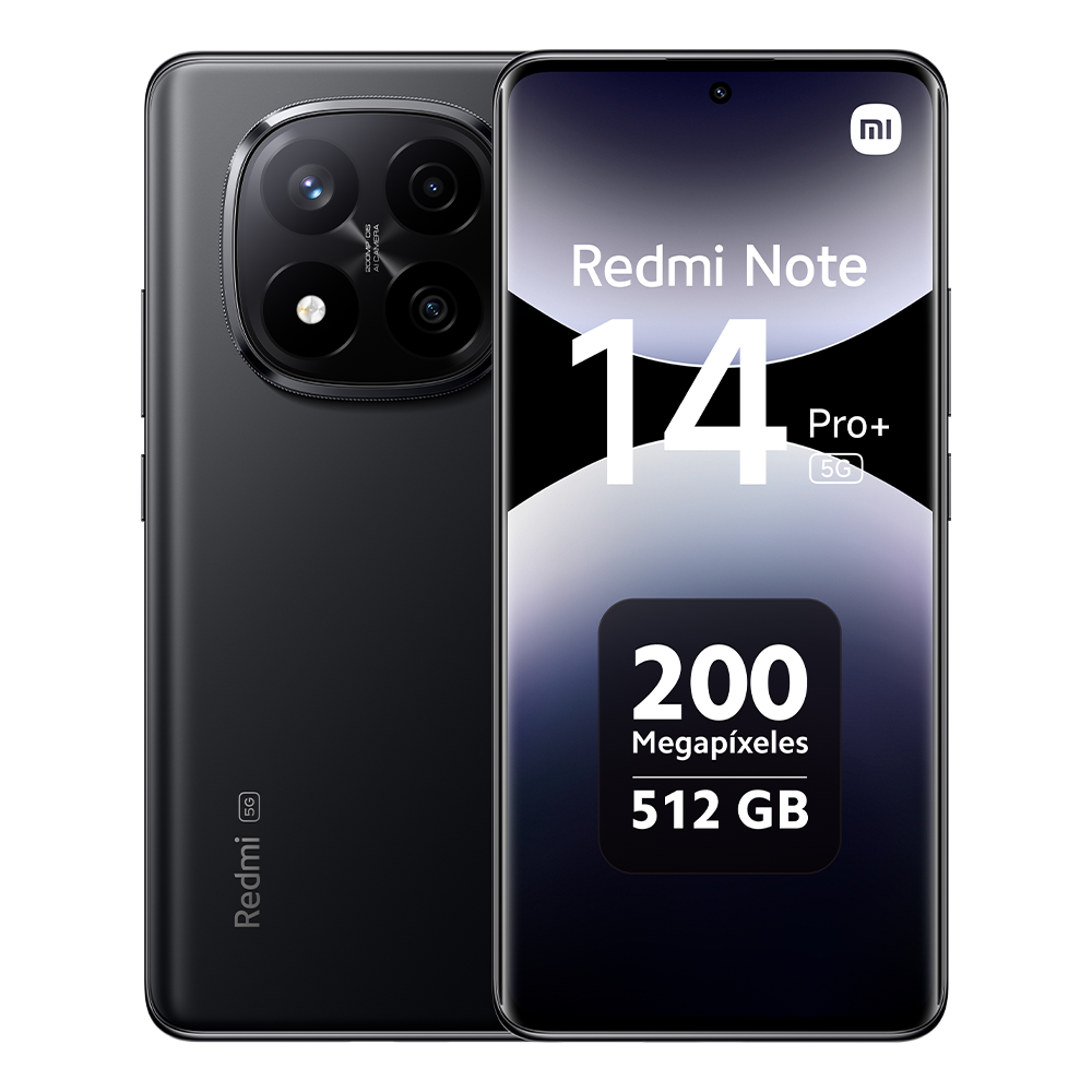 Xiaomi Redmi Note 14 Pro Plus 5G Versión Europea 256GB/512GB Snapdragon® 7s Gen 3 Pantalla AMOLED 6.67" 120Hz, 200MP, IP68, NFC