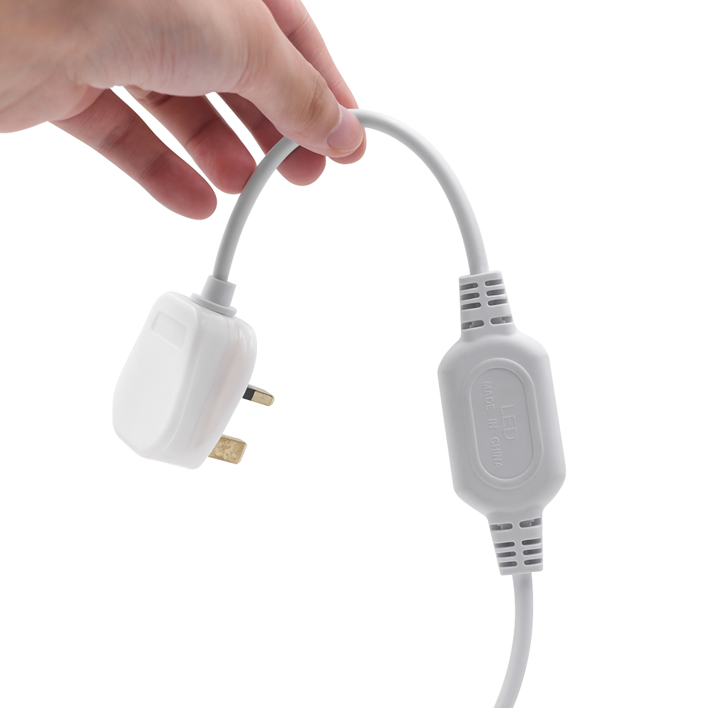 220 V dimmbarer Netzstecker für 288 LEDs/m 360 LEDs/M COB-Neonstreifen mit EIN-AUS-Schalter