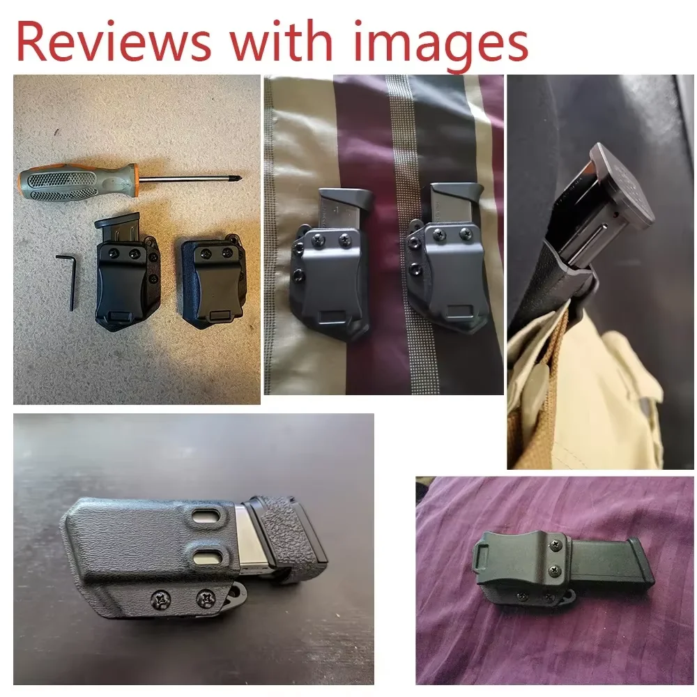 Camping 9mm Universal เข็มขัดคลิปเดี่ยว Double STACK นิตยสาร POUCH HOLSTER MAG Carrier สําหรับปืนปืนกลางแจ้ง CS เกม