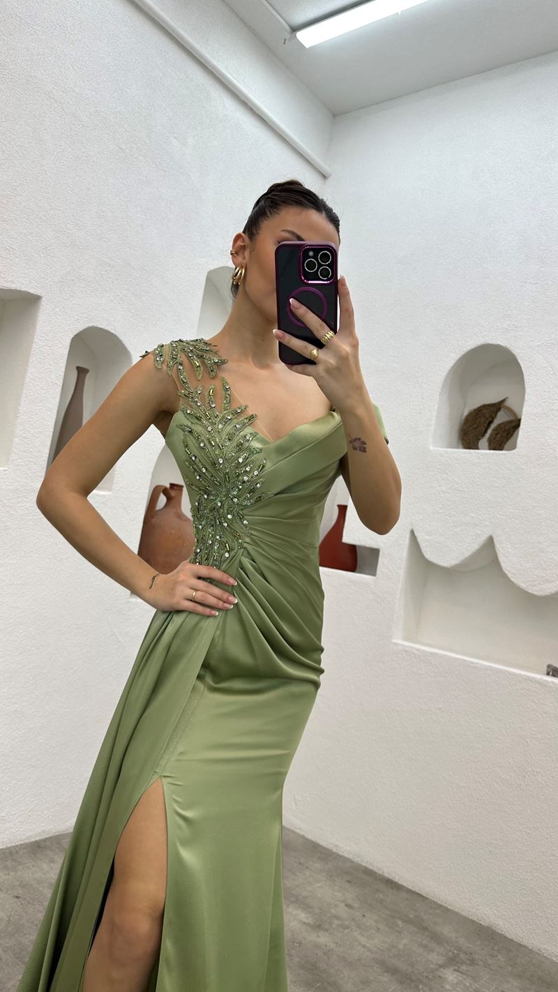 Smileven satynowe suknie wieczorowe o kroju syreny frezowanie koronkowe saudyjskoarabskie suknie na bal maturalny długość podłogi sukienka na formalną okazję 2024 dostosowane