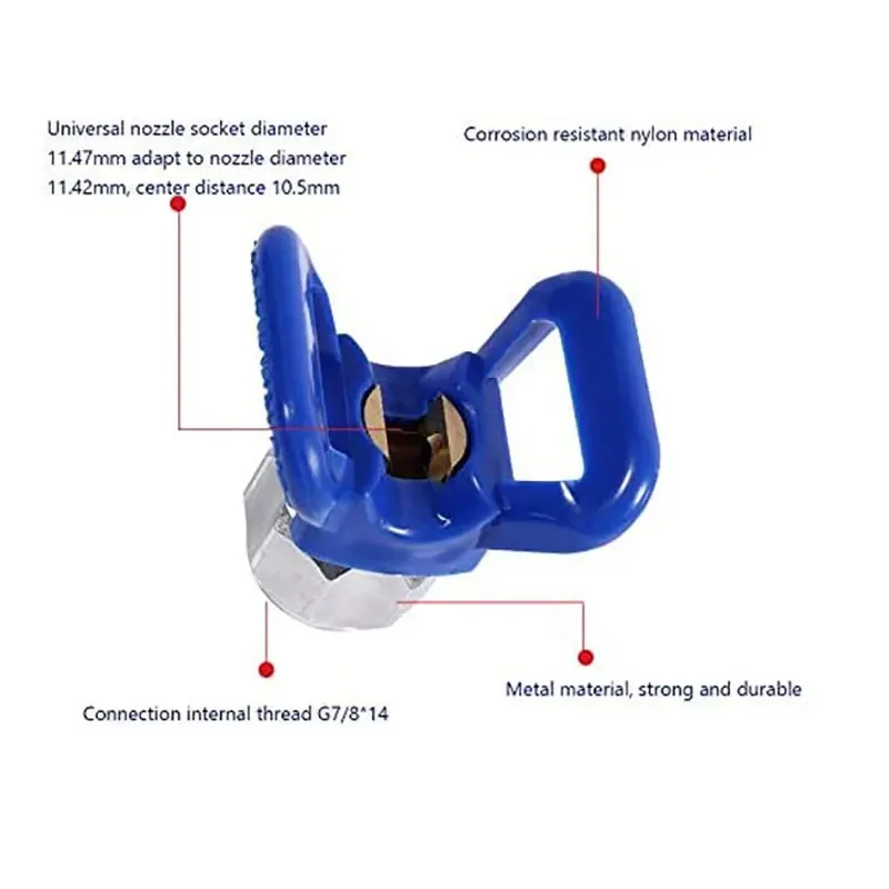 High Pressure Airless Sprayer Nozzle Guard Base 7/8" Inch Bracket Airless Sprayer Nozzle Replacement Gun Accessories